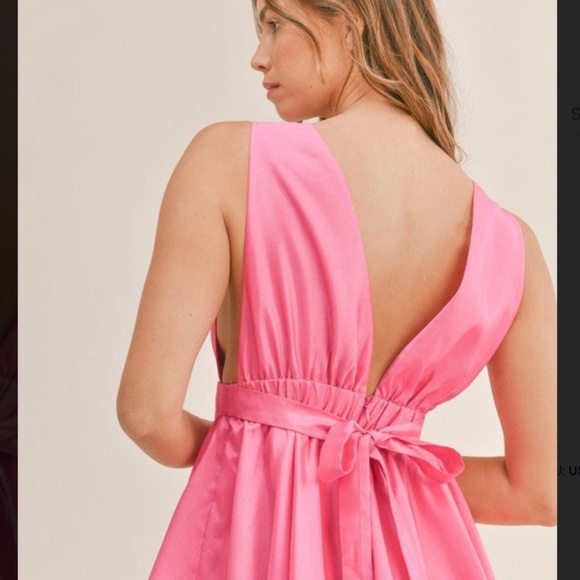 Mable Pink Bow Dress - Picture 2 of 3